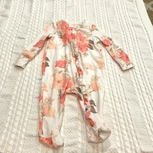 Baby gap floral footie onesie